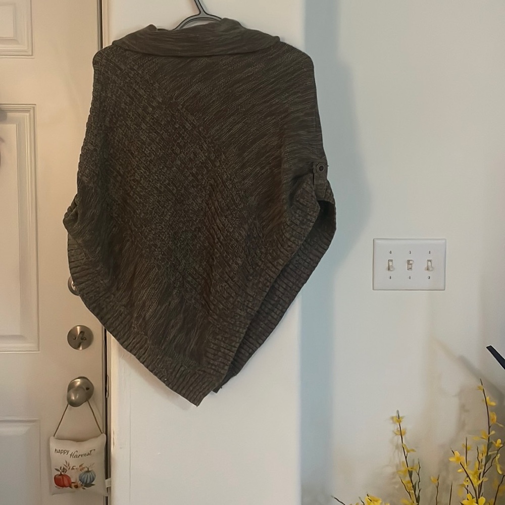 Sonoma Turtle Neck Coverup Pancho/Shawl Size PS/PM - Picture 6 of 6